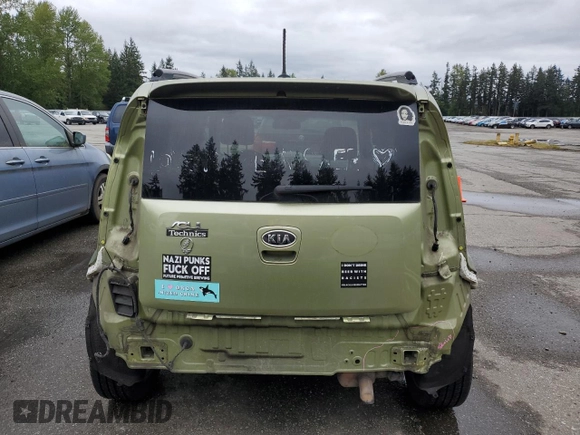 2012 Kia Soul + with VIN KNDJT2A63C7469119, listed as a Copart auction lot 54405585 with 153,432 mi miles and Salvage Title. Bid and sale history available at DreamBid. Image 6.