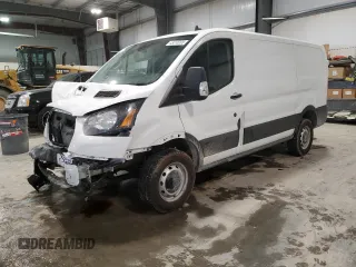 2024 Ford Transit Cargo with VIN 1FTBR1Y88RKB38322, listed as a Copart auction lot 45318395 with 1,168 mi miles and Salvage Title. Bid and sale history available at DreamBid. Image 1.
