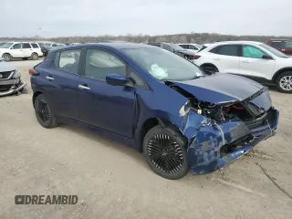 2025 Nissan LEAF SV Plus with VIN 1N4CZ1CV8SC561070, listed as a Copart auction lot 50160365 with 572 mi miles and Salvage Title. Bid and sale history available at carsss.com. Image 4.