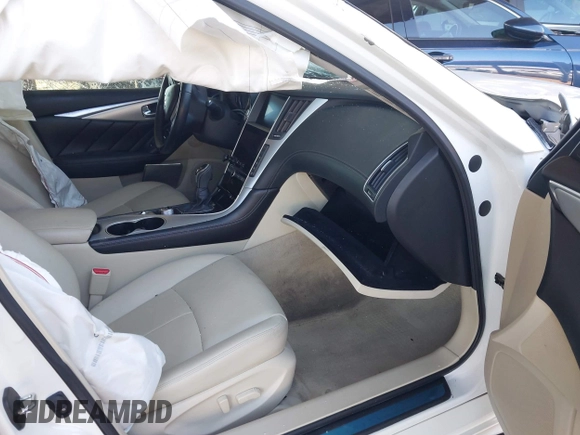 2020 Infiniti Q50 EDITION 30 with VIN JN1EV7APXLM201755, listed as a IAAI auction lot 41505386 with 52,316 mi miles and . Bid and sale history available at carsss.com. Image 5.
