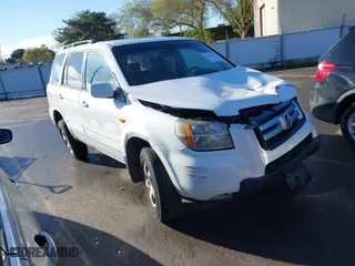 2007 Honda Pilot EX-L with VIN 5FNYF28537B009283, listed as a IAAI auction lot 41818815 with 155,020 mi miles. Bid and sale history available at carsss.com. Image 1.