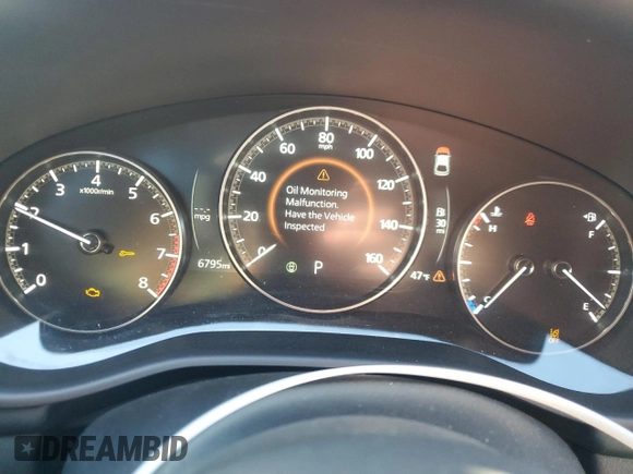 2024 Mazda 3 S Preferred with VIN JM1BPALM9R1701877, listed as a Copart auction lot 43782025 with 6,795 mi miles and Salvage title. Bid and sale history available at DreamBid. Image 9.