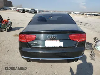 2013 Audi A8 L 3.0L with VIN WAURGAFD1DN000663, listed as a Copart auction lot 50812425 with 0 mi miles and Salvage Title. Bid and sale history available at carsss.com. Image 6.