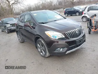 2013 Buick Encore Leather with VIN KL4CJCSB0DB144646, listed as a IAAI auction lot 41668384 with 122,082 mi miles and . Bid and sale history available at carsss.com. Image 1.