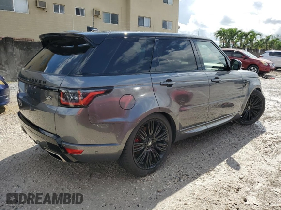 2019 Land Rover Range Rover Sport HSE Dynamic with VIN SALWV2SV9KA426677, listed as a Copart auction lot 71195864 with 0 mi miles and Salvage Title. Bid and sale history available at carsss.com. Image 3.