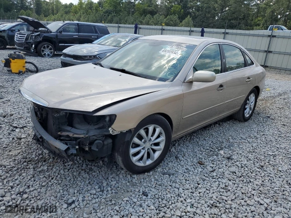 2007 Hyundai Azera SE with VIN KMHFC46F67A208968, listed as a Copart auction lot 69202034 with 156,521 mi miles and Salvage Title. Bid and sale history available at carsss.com. Image 1.