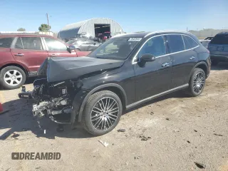 2025 Mercedes-Benz GLC with VIN W1NKM4HBXSF266063, listed as a Copart auction lot 76402644 with 29 mi miles and Salvage Title. Bid and sale history available at carsss.com. Image 1.