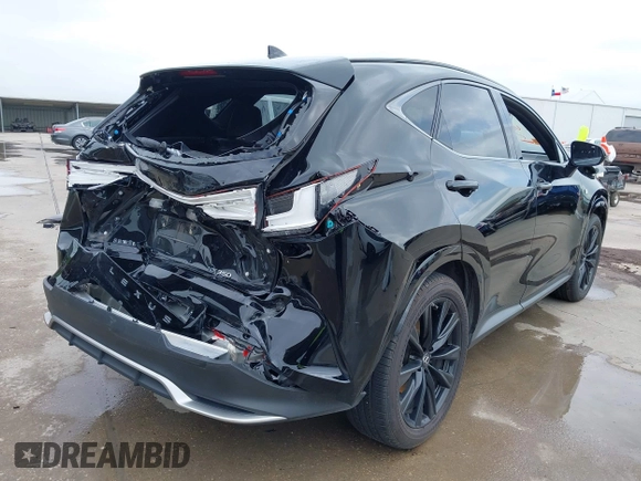 2022 Lexus NX 350 F Sport with VIN JTJKGCEZ1N2006346, listed as a IAAI auction lot 42426609 with 29,976 mi miles and . Bid and sale history available at DreamBid. Image 4.
