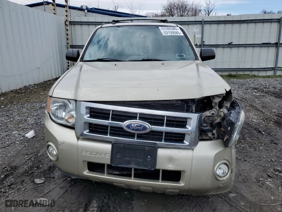 2011 Ford Escape XLT with VIN 1FMCU9D7XBKA96400, listed as a Copart auction lot 53159585 with 119,962 mi miles and Clean Title. Bid and sale history available at carsss.com. Image 5.