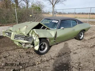 1969 Pontiac GTO z VIN 242379Z117251, wystawiony jako Copart lot #80428294 z przebiegiem 21 618 mil mil oraz Czysty tytuł • Clean title. Historia ofert i sprzedaży dostępna na DreamBid. Obrazek 1.