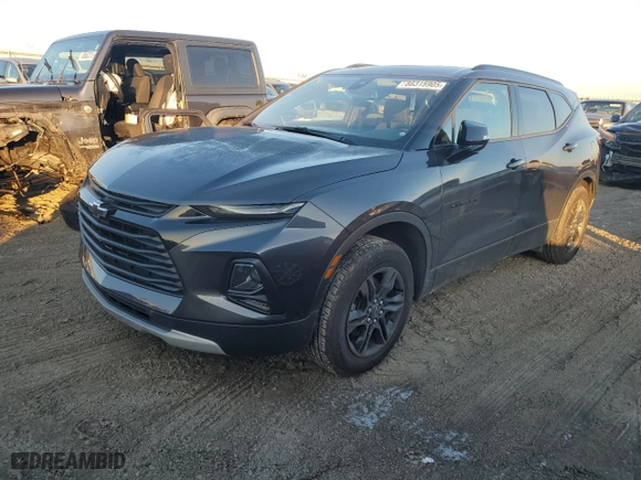 2021 Chevrolet Blazer LT with VIN 3GNKBCR4XMS554338, listed as a Copart auction lot 88315905 with 46,788 mi miles and Salvage Title. Bid and sale history available at carsss.com. Image 1.