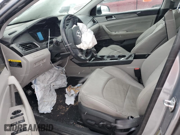 2017 Hyundai Sonata Sport with VIN 5NPE34AFXHH581593, listed as a Copart auction lot 41875105 with 63,760 mi miles and Salvage Title. Bid and sale history available at carsss.com. Image 7.