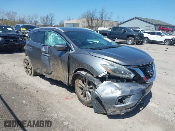 2018 Nissan Murano Platinum with VIN 5N1AZ2MH7JN182561, listed as a IAAI auction lot 42059371 with 94,859 mi miles and . Bid and sale history available at carsss.com. Image 1.