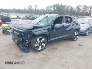 2024 Hyundai Kona Limited with VIN KM8HECA32RU172367, listed as a IAAI auction lot 41951008 with 7,306 mi miles and . Bid and sale history available at carsss.com. Image 2.