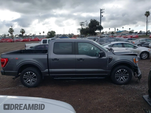 2021 Ford F-150 XL with VIN 1FTEW1CPXMFC34281, listed as a IAAI auction lot 41765916 with 115,370 mi miles. Bid and sale history available at carsss.com. Image 13.