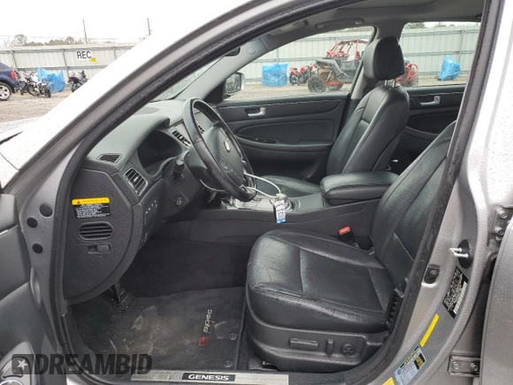 2012 Hyundai Genesis 5.0L R-Spec with VIN KMHGC4DH0CU192428, listed as a Copart auction lot 43218705 with 163,503 mi miles and Salvage Title. Bid and sale history available at carsss.com. Image 7.