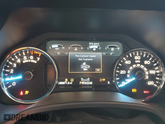 2019 Ford F-150 XL with VIN 1FTEW1E45KFD01319, listed as a Copart auction lot 56991875 with 90,871 mi miles and Salvage title. Bid and sale history available at DreamBid. Image 9.