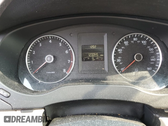 2012 Volkswagen Jetta SE with VIN 3VWDP7AJ3CM373089, listed as a Copart auction lot 59805205 with 123,345 mi miles and Salvage title. Bid and sale history available at DreamBid. Image 9.