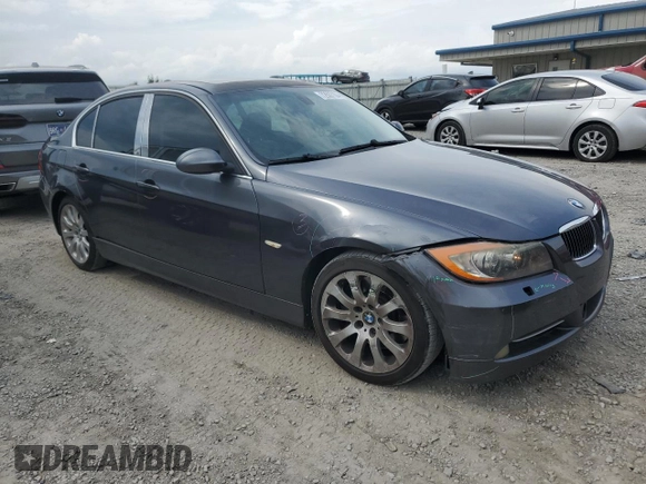 2007 BMW 3 Series 335i with VIN WBAVB73507P101280, listed as a Copart auction lot 72637104 with 126,310 mi miles and Salvage title. Bid and sale history available at DreamBid. Image 4.