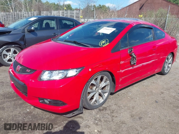 2012 Honda Civic Cpe Si with VIN 2HGFG4A50CH702019, listed as a IAAI auction lot 42060231 with 80,172 mi miles. Bid and sale history available at carsss.com. Image 2.