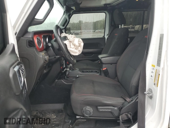 2019 Jeep Wrangler Unlimited Rubicon with VIN 1C4HJXFG8KW678265, listed as a Copart auction lot 57700695 with 120,950 mi miles and Salvage title. Bid and sale history available at DreamBid. Image 7.