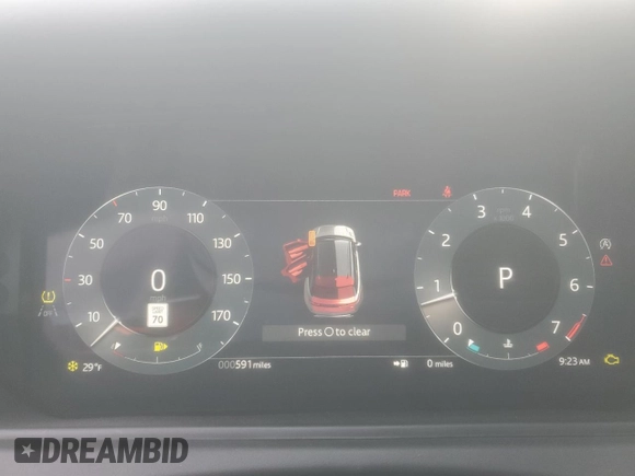 2025 Land Rover Range Rover Velar Dynamic SE z VIN SALYL2EX4SA810197, wystawiony jako Copart lot #46316115 z przebiegiem 591 mil mil oraz Czysty tytuł • Clean title. Historia ofert i sprzedaży dostępna na DreamBid. Obrazek 9.