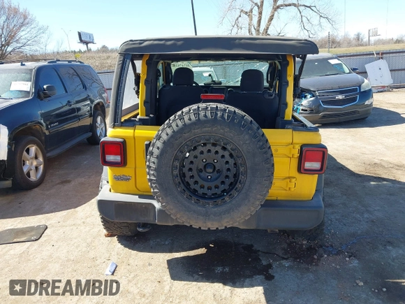 2021 Jeep Wrangler Sport S with VIN 1C4HJXAG5MW691176, listed as a IAAI auction lot 41747618 with 115,775 mi miles and . Bid and sale history available at DreamBid. Image 17.