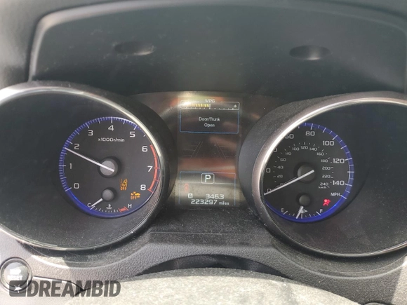 2016 Subaru Legacy Premium with VIN 4S3BNAF69G3029047, listed as a Copart auction lot 61588915 with 223,297 mi miles and Salvage title. Bid and sale history available at DreamBid. Image 9.