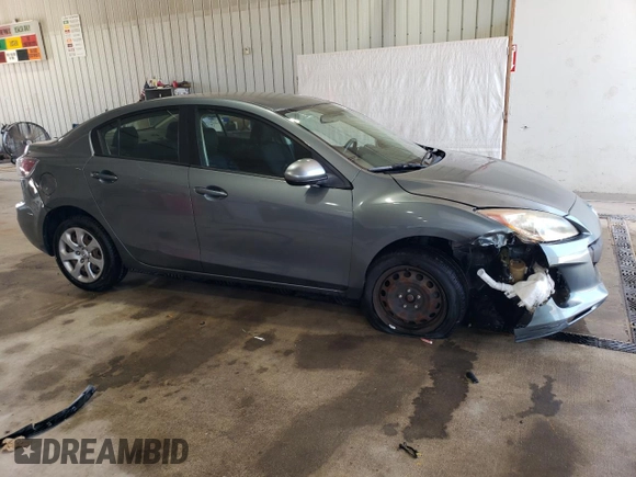 2013 Mazda 3 i SV with VIN JM1BL1TGXD1812050, listed as a Copart auction lot 61905995 with 120,360 mi miles and Salvage title. Bid and sale history available at DreamBid. Image 4.