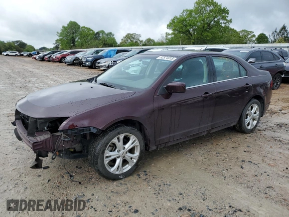 2012 Ford Fusion SE with VIN 3FAHP0HG2CR418523, listed as a Copart auction lot 52574915 with 125,359 mi miles and Salvage Title. Bid and sale history available at carsss.com. Image 1.