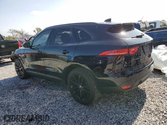 2018 Jaguar F-Pace 25t Premium with VIN SADCJ2FX6JA299858, listed as a Copart auction lot 59212765 with 74,971 mi miles and Salvage title. Bid and sale history available at DreamBid. Image 2.
