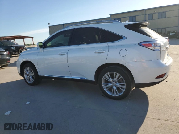 2011 Lexus RX 450h with VIN JTJZB1BA2B2405682, listed as a Copart auction lot 56355035 with 64,015 mi miles and Salvage title. Bid and sale history available at DreamBid. Image 2.