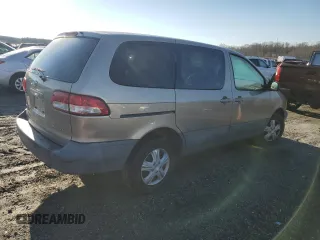 2001 Toyota Sienna CE with VIN 4T3ZF19C41U392115, listed as a Copart auction lot 43378475 with 152,438 mi miles and Salvage Title. Bid and sale history available at carsss.com. Image 3.
