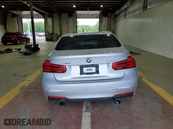 2017 BMW 3 Series 340i xDrive with VIN WBA8B7G37HNU37740, listed as a Copart auction lot 58525925 with Not provided miles and Salvage title. Bid and sale history available at DreamBid. Image 6.