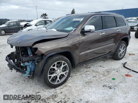 2021 Jeep Grand Cherokee 80th Anniversary with VIN 1C4RJFBG6MC677530, listed as a Copart auction lot 46418755 with 97,666 mi miles and Salvage Title. Bid and sale history available at carsss.com. Image 1.