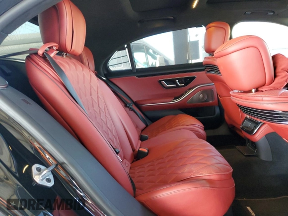 2023 Mercedes-Benz S-Class S 580 with VIN W1K6G7GB9PA176965, listed as a Copart auction lot 48893445 with 27,174 mi miles and Salvage Title. Bid and sale history available at carsss.com. Image 10.