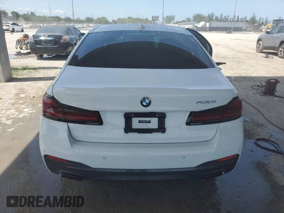 2021 BMW 5 Series 530i with VIN WBA53BH05MWX12503, listed as a Copart auction lot 56310865 with 29,509 mi miles and Salvage title. Bid and sale history available at DreamBid. Image 6.
