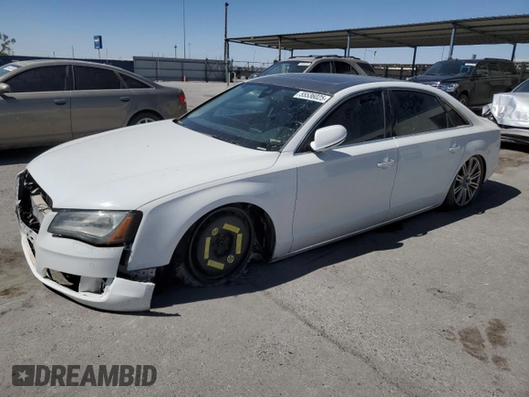 2012 Audi A8 L with VIN WAURVAFD2CN005083, listed as a Copart auction lot 55536025 with 172,865 mi miles and Clean Title. Bid and sale history available at carsss.com. Image 1.
