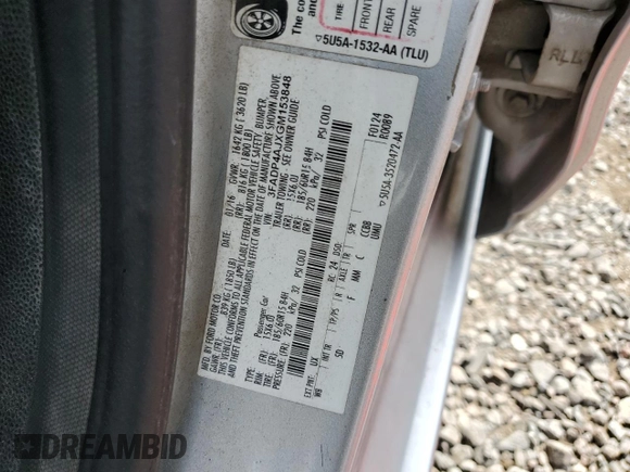 2016 Ford Fiesta S z VIN 3FADP4AJXGM153848, wystawiony jako Copart lot #57865195 z przebiegiem 128 858 mil mil oraz Szkoda całkowita • Salvage title. Historia ofert i sprzedaży dostępna na DreamBid. Obrazek 13.