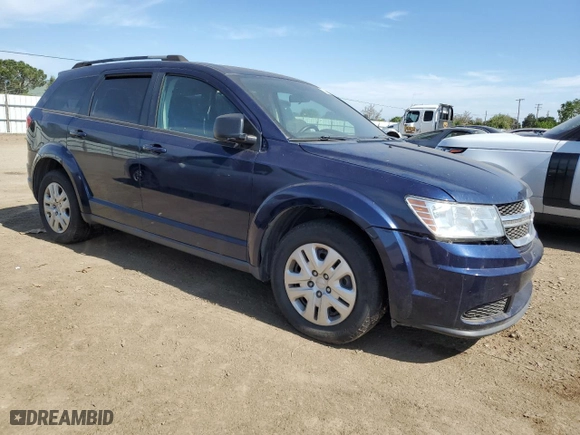 2017 Dodge Journey SE with VIN 3C4PDCAB5HT551852, listed as a Copart auction lot 53295975 with 71,921 mi miles and Clean Title. Bid and sale history available at carsss.com. Image 4.