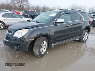 2012 Chevrolet Equinox LTZ with VIN 2GNFLGE52C6216983, listed as a IAAI auction lot 42075512 with 154,659 mi miles. Bid and sale history available at carsss.com. Image 2.