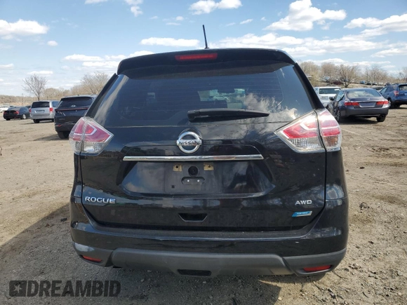 2014 Nissan Rogue SV with VIN 5N1AT2MV1EC827052, listed as a Copart auction lot 50398795 with 119,514 mi miles and Salvage Title. Bid and sale history available at DreamBid. Image 6.