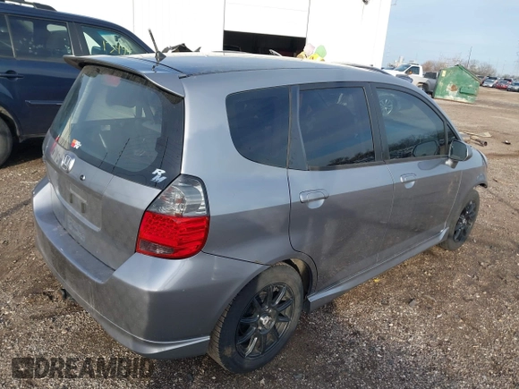 2007 Honda Fit Sport with VIN JHMGD376X7S065787, listed as a IAAI auction lot 41855058 with 218,865 mi miles. Bid and sale history available at carsss.com. Image 4.
