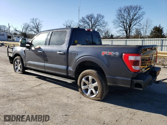2022 Ford F-150 XL with VIN 1FTFW1E87NFA90247, listed as a Copart auction lot 47416265 with 44,707 mi miles and Clean Title. Bid and sale history available at carsss.com. Image 2.