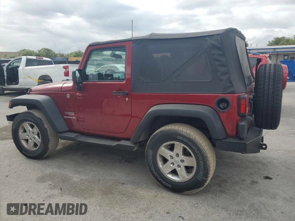 2011 Jeep Wrangler Sport with VIN 1J4AA2D16BL528721, listed as a Copart auction lot 54829625 with 80,771 mi miles and Non Repairable. Bid and sale history available at carsss.com. Image 2.