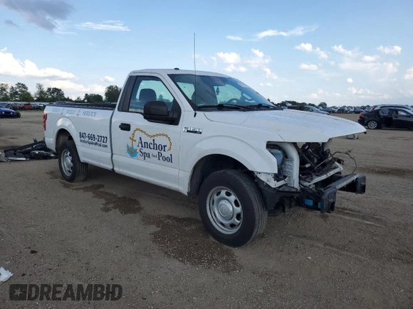 2018 Ford F-150 XL with VIN 1FTMF1CB5JKC60936, listed as a Copart auction lot 62690505 with 73,749 mi miles and Salvage title. Bid and sale history available at DreamBid. Image 4.