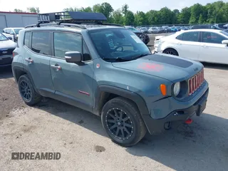 2016 Jeep Renegade Trailhawk with VIN ZACCJBCTXGPD99550, listed as a IAAI auction lot 42446773 with 174,283 mi miles and . Bid and sale history available at DreamBid. Image 1.