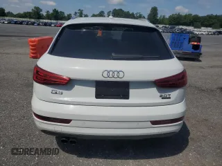 2018 Audi Q3 Premium with VIN WA1ECCFS8JR024576, listed as a Copart auction lot 64018985 with 128,784 mi miles and Clean title. Bid and sale history available at DreamBid. Image 6.