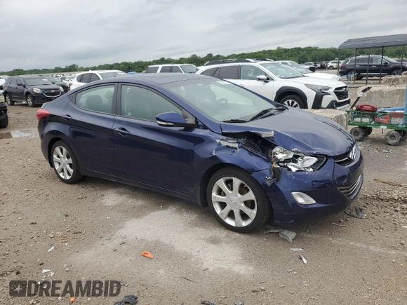 2012 Hyundai Elantra Limited z VIN 5NPDH4AE2CH127044, wystawiony jako Copart lot #57280115 z przebiegiem 84 283 mil mil oraz Szkoda całkowita • Salvage title. Historia ofert i sprzedaży dostępna na DreamBid. Obrazek 4.