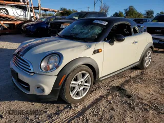 2015 MINI Cooper Coupe with VIN WMWSX1C55FT508115, listed as a Copart auction lot 81240644 with 105,471 mi miles and Salvage Title. Bid and sale history available at carsss.com. Image 1.